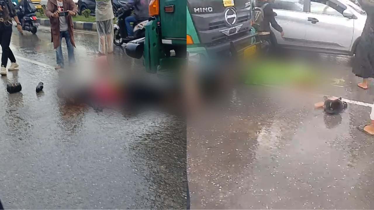 Wanita Pengendara Motor Tewas Terlindas Tronton di Kendari