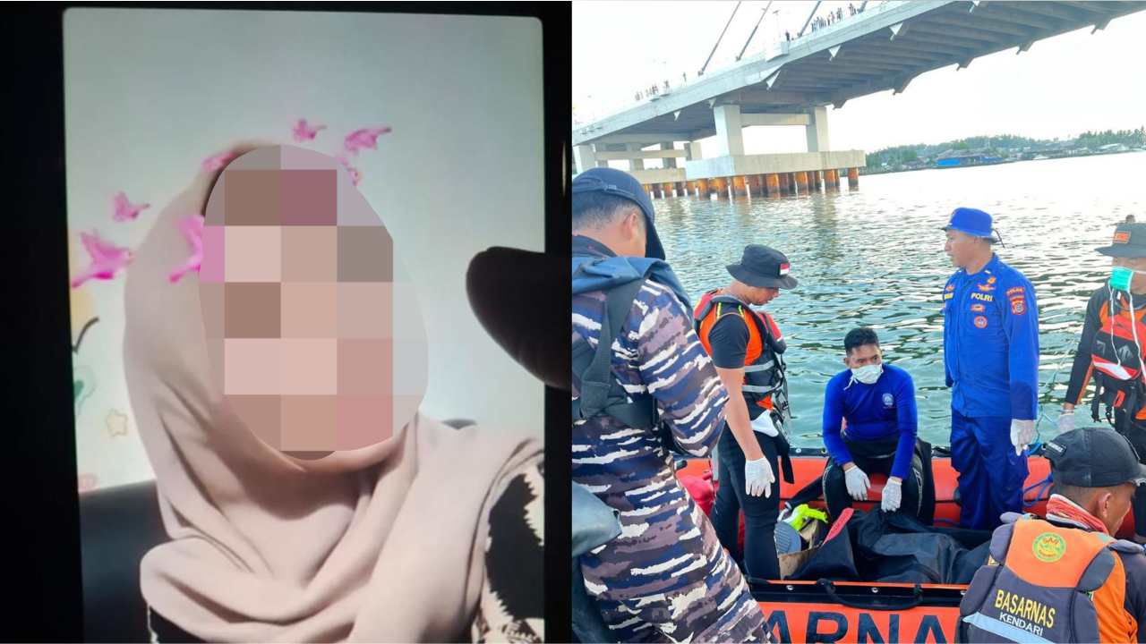Jasad Wanita Muda Ditemukan 67 Meter dari Jembatan Teluk Kendari, Ini Percakapan dengan Pacar sebelum Bunuh Diri