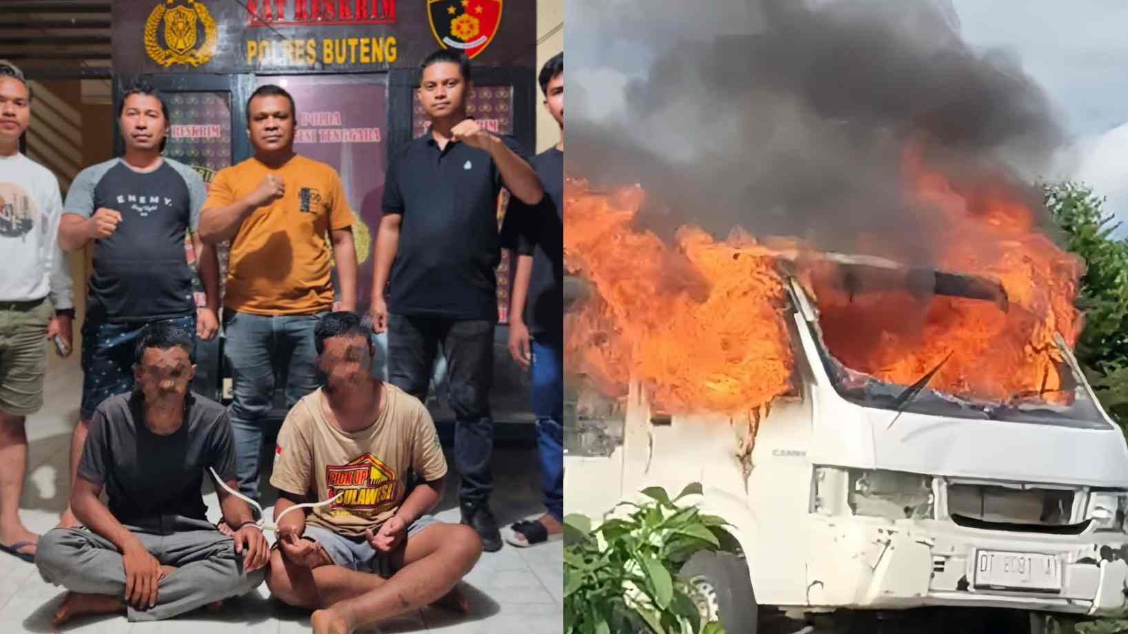 Kakak Adik di Buton Tengah Curi Sapi Nyaris Diamuk Massa dan Mobil Dibakar