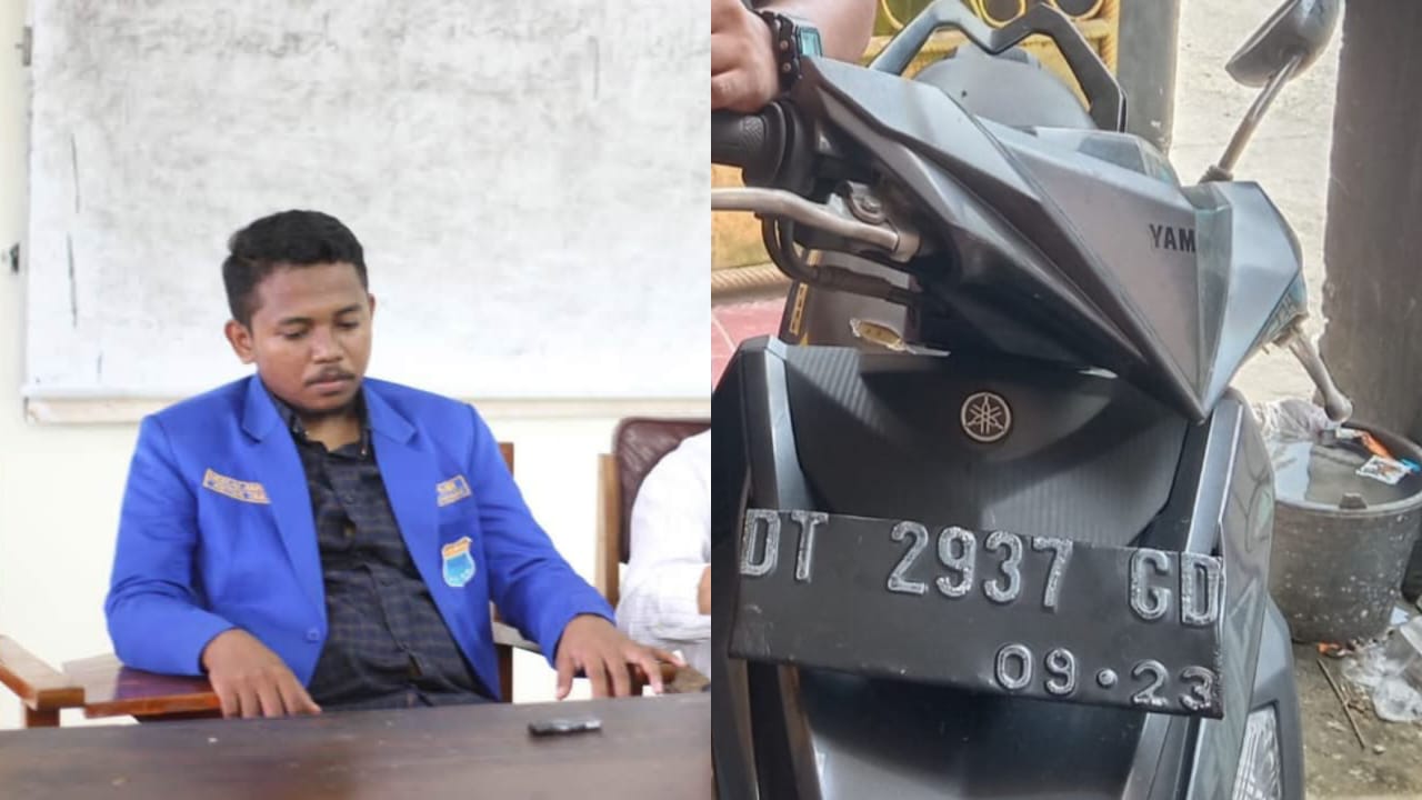 Mantan Ketua Cabang PMII Kendari Kehilangan Motor Usai Main Game