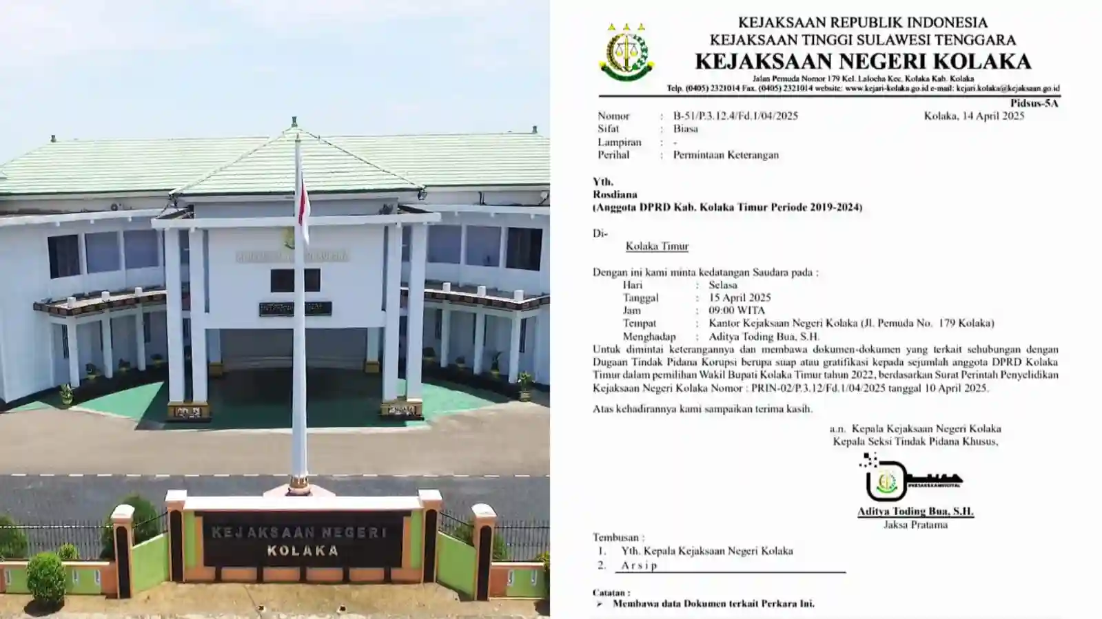 Mantan Legislator Bongkar Dugaan Suap Pilwabup Koltim: Uang Dollar, Hotel Mewah dan Tiket ke Jakarta