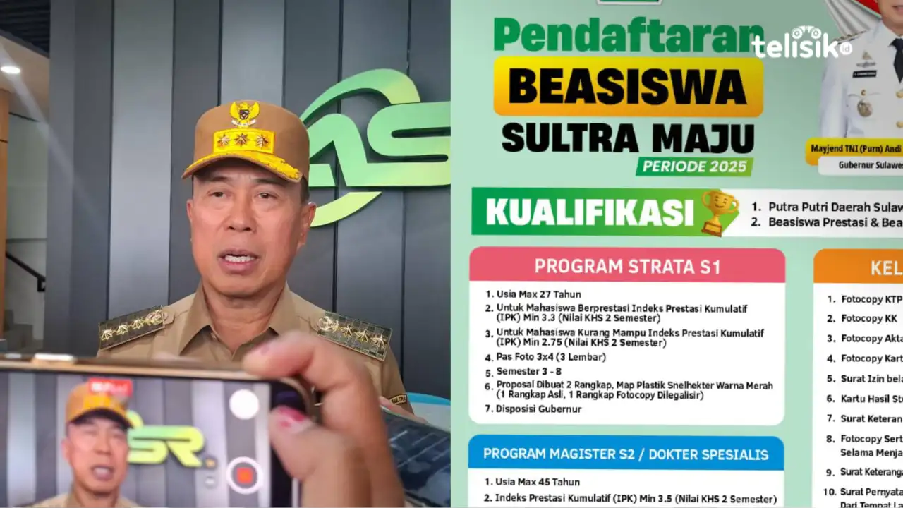 Pendaftaran Beasiswa Sultra Maju 2025 Resmi Dibuka, Ini Syarat Lengkap dari S1 hingga Doktor