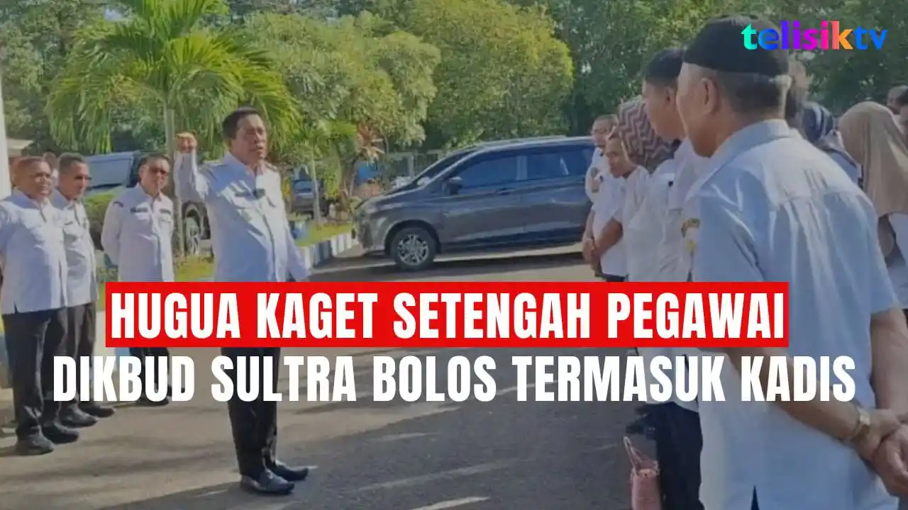 TELISIKTV: Hugua Kaget Setengah Pegawai Dikbud Sultra Bolos Termasuk Kadis, Bakal Evaluasi Pakai Cara Ini