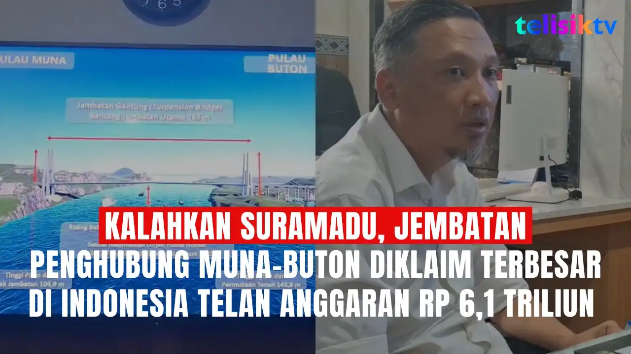 TELISIKTV: Kalahkan Suramadu, Jembatan Penghubung Muna-Buton Diklaim Terbesar di Indonesia