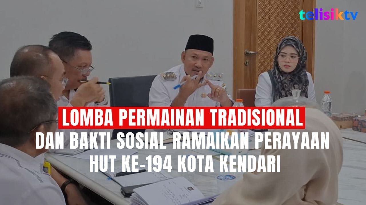 TELISIKTV: Lomba Permainan Tradisional dan Bakti Sosial Ramaikan Perayaan HUT ke-194 Kota Kendari