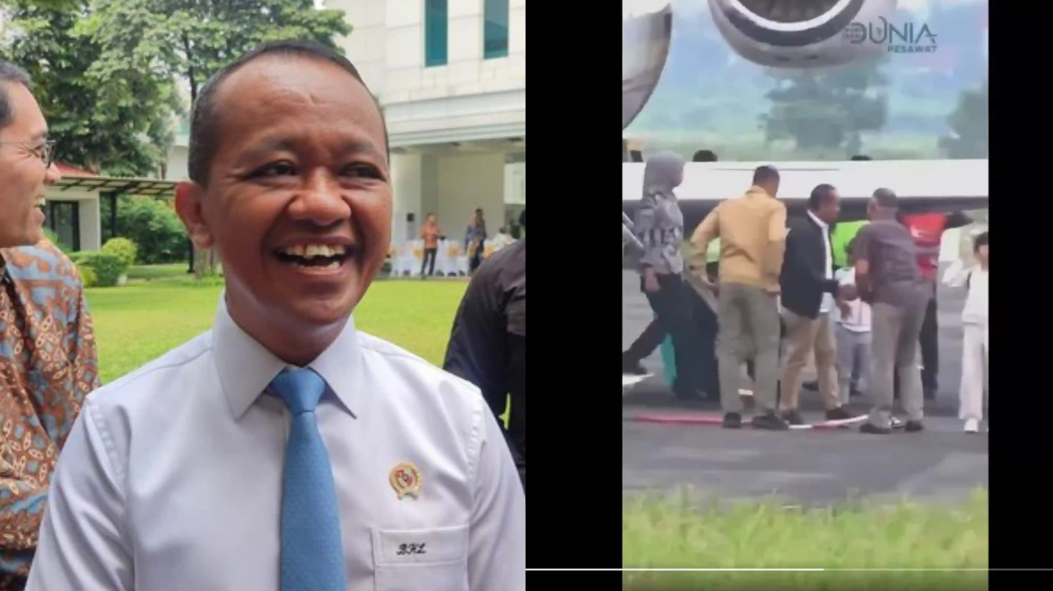 Viral, Bahlil Sekeluarga Gunakan Jet Pribadi di Tengah Efisiensi Anggaran