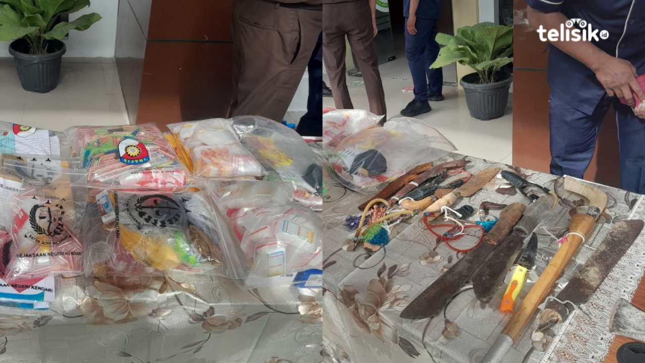 Barang Bukti Narkotika dan Non Narkotika dari 133 Perkara 2025 Dibakar Kejari Kendari