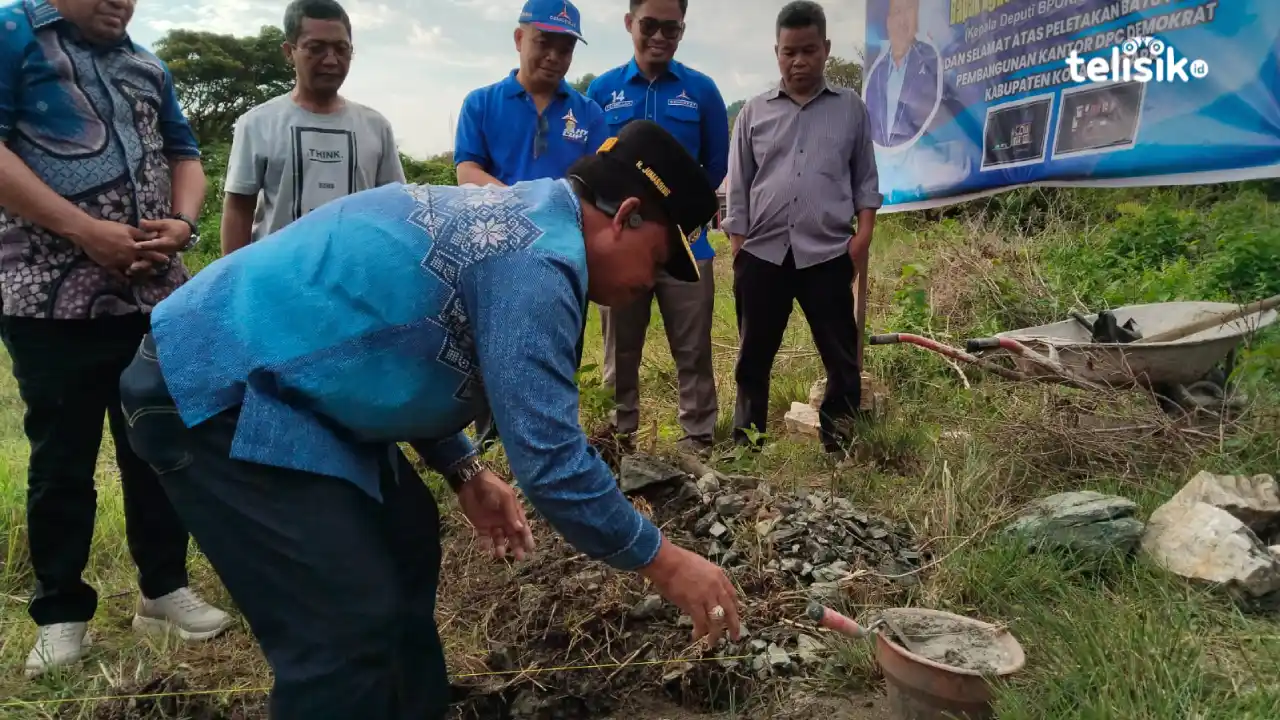 Dibangun Dua Lantai Kantor DPC Partai Demokrat Kolaka Utara Bakal jadi Rumah Singgah