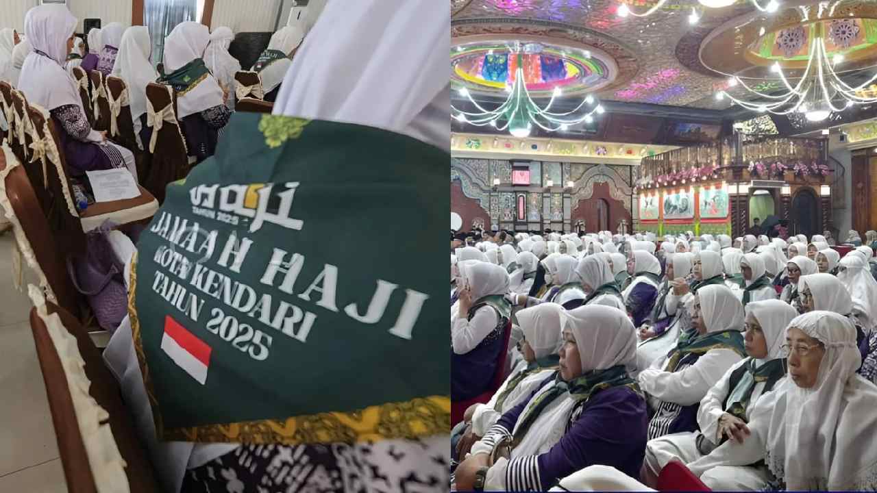Keberangkatan Ratusan Jemaah Haji Kendari Dibagi Tiga Kloter, Lansia Dapat Perlakuan Khusus