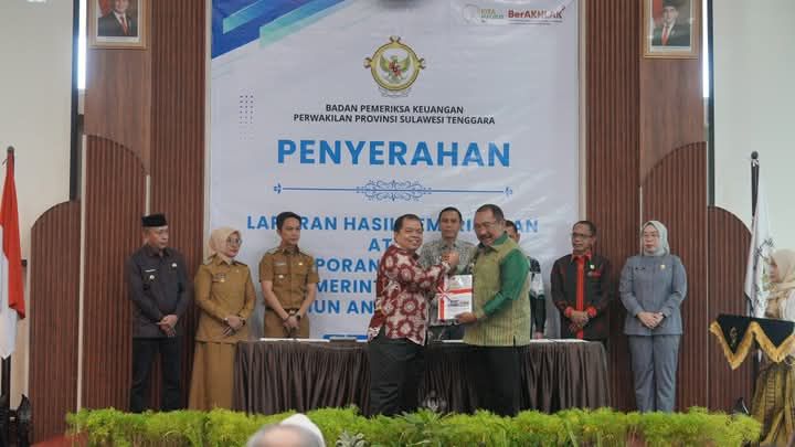 Konsisten dan Transparan Kelola Keuangan Daerah, Bombana 12 Kali Diganjar Penghargaan Opini WTP