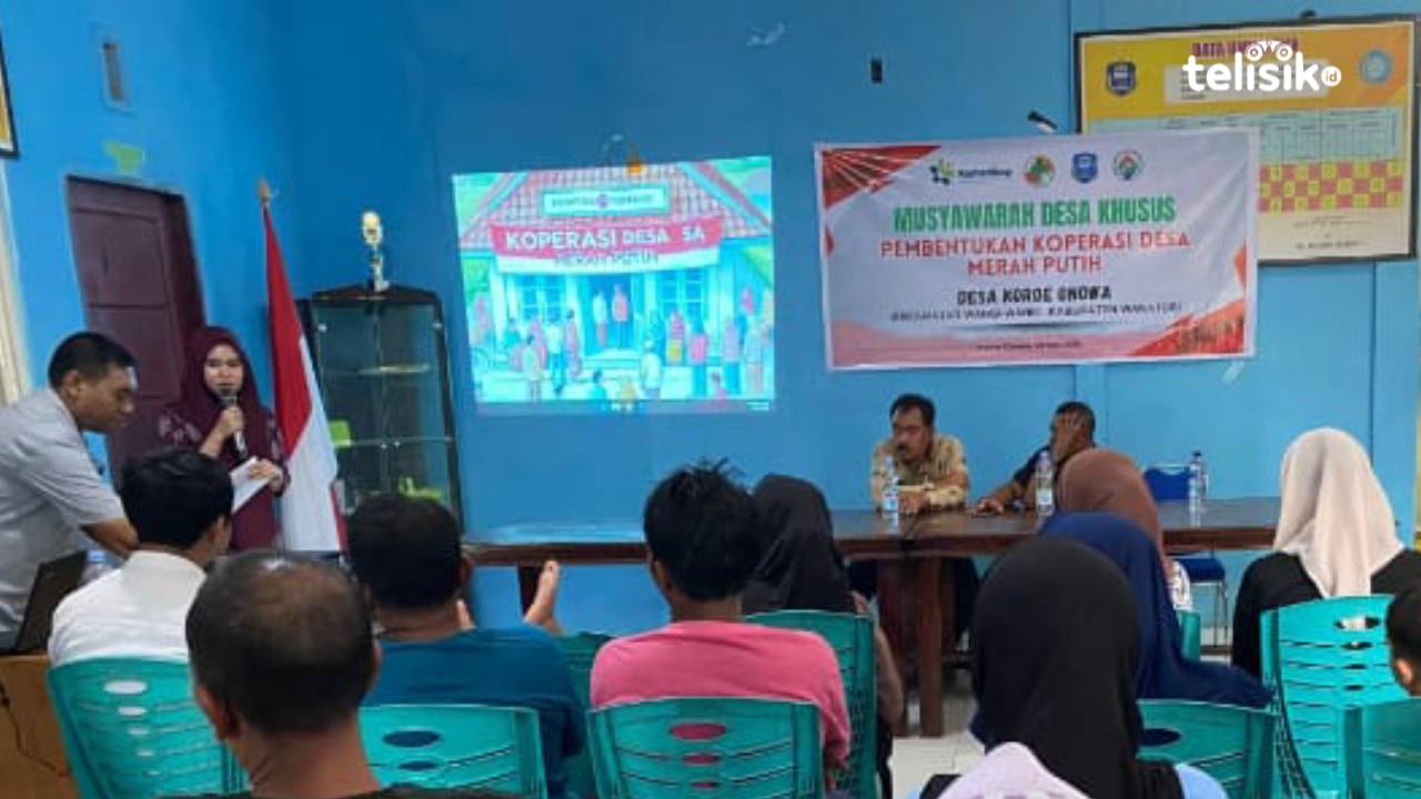 Koperasi Merah Putih Program Prabowo Dibentuk di Desa Koroe Onowa Wakatobi