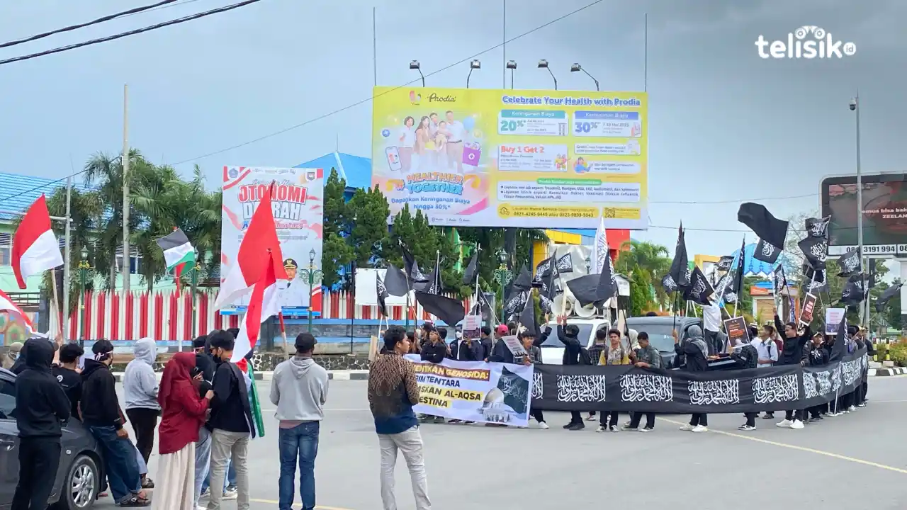 Mahasiswa Kendari Serukan Pembebasan Palestina, Desak Negara Muslim Kirim Bantuan Militer