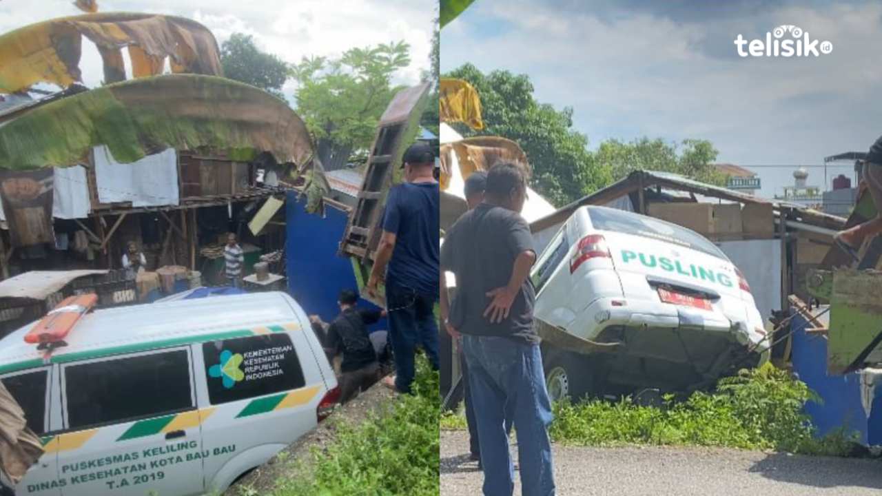 Mobil Ambulans Jatuh ke Jurang saat Rujuk Pasien ke RSUD Palagimata Baubau