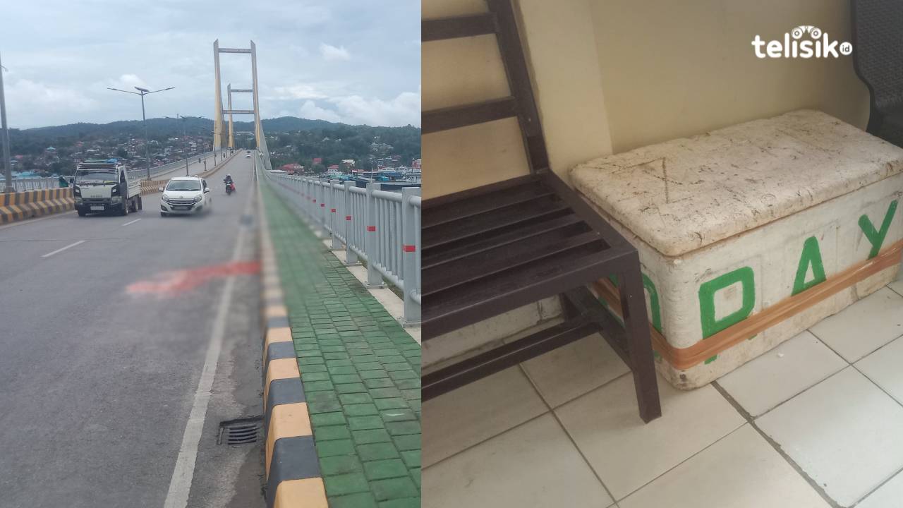 Pedagang Ikan Dibacok saat Melintasi Jembatan Teluk Kendari