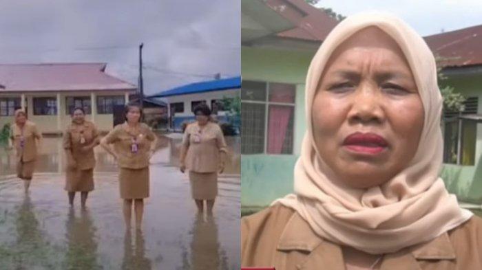 Sosok Tanti Nilawati, Kepsek Dinonaktifkan Gegara Asik Joget saat Sekolah Kebanjiran