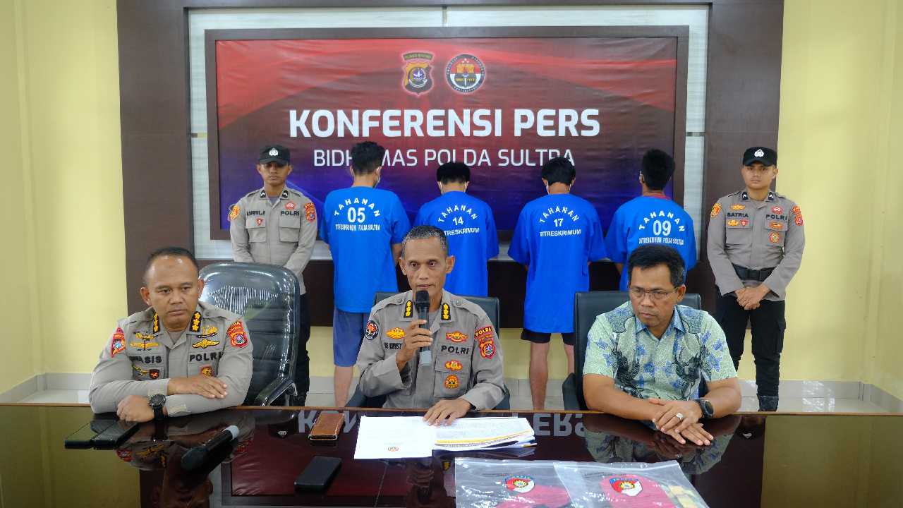 Sulawesi Tenggara Darurat Premanisme dan Miras, Operasi Pekat Anoa Jaring 97 Tersangka