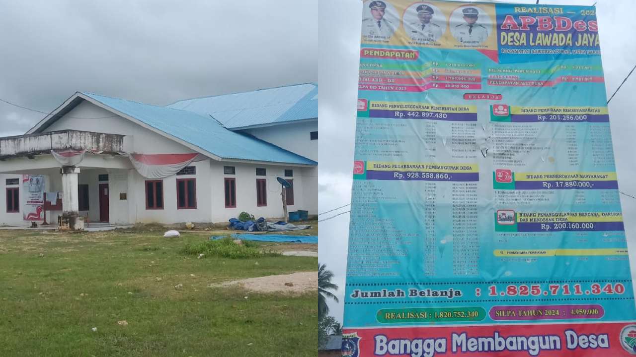 Warga Ungkap Kejanggalan Realisasi Dana Desa Lawada Jaya Muna Barat, Inspektorat Diminta Audit