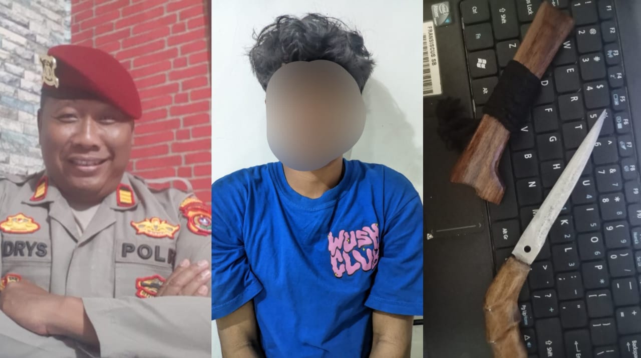 Bawa Badik dan Tahan Pengendara di Jembatan Teluk Kendari, Seorang Pelajar Ditangkap Polisi