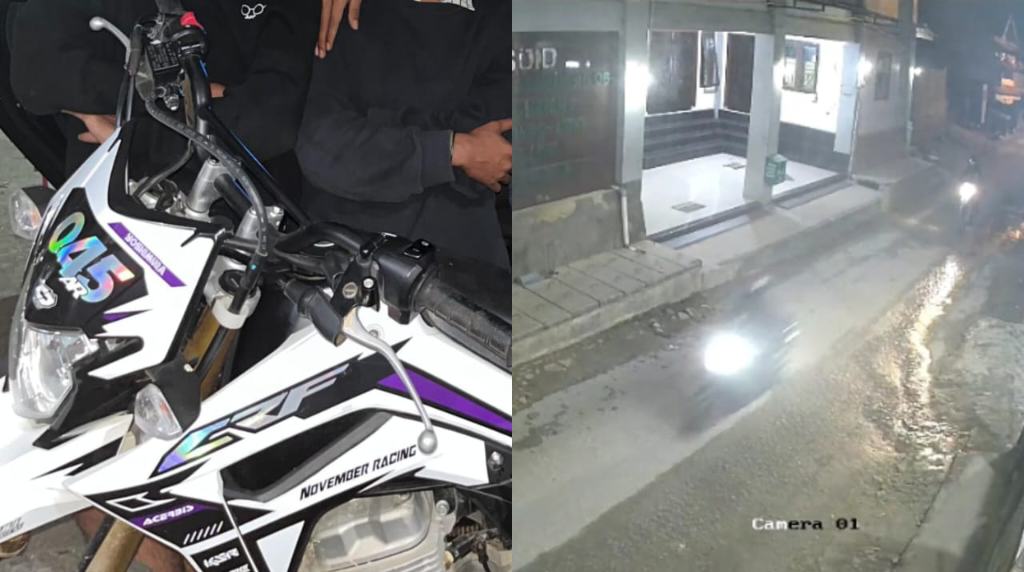 Baru 2 Bulan Dibeli Motor Honda CRF Mahasiswa di Kendari Digasak Maling, Pelaku Terekam CCTV
