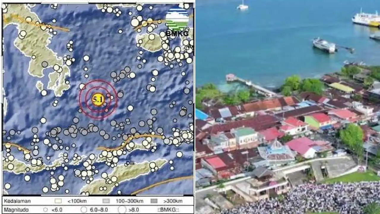 Gempa Tektonik Magnitudo 5,2 Guncang Laut Banda Wakatobi