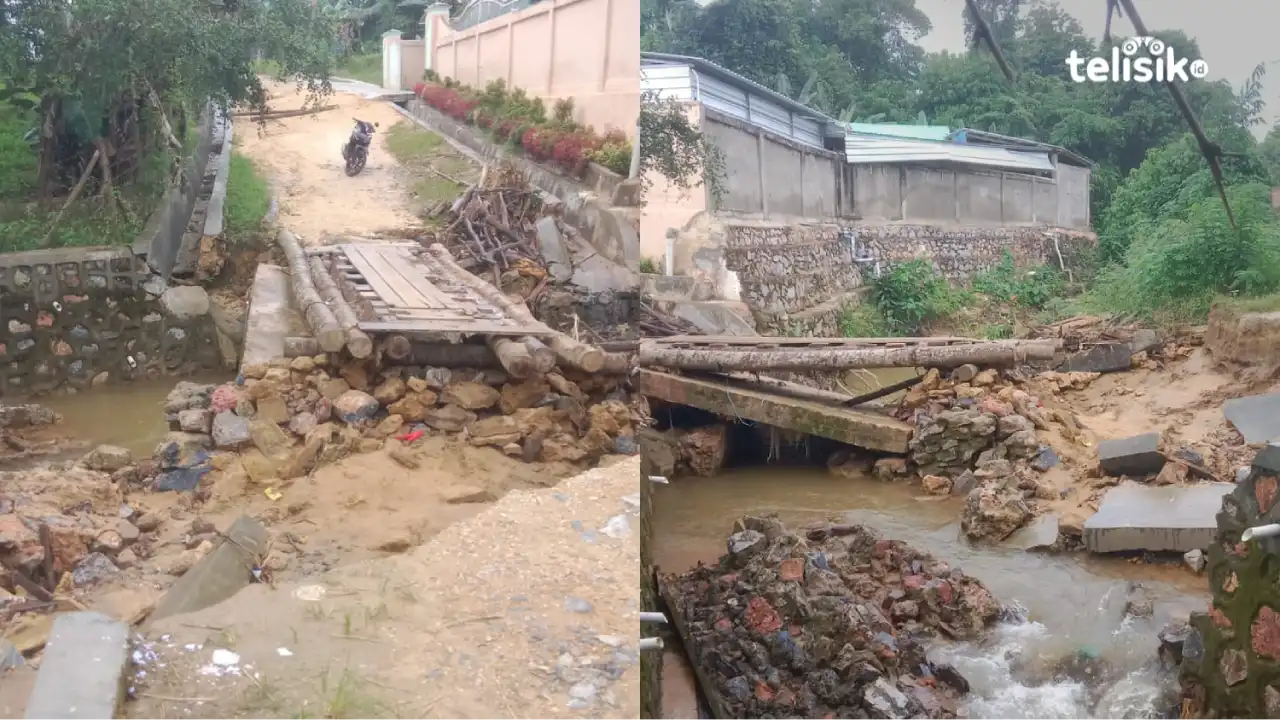 Jembatan Ambruk, Warga BTN Griya Faraz Kendari Keluhkan Akses Jalan Putus