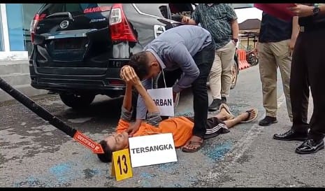Kejaksaan Rekonstruksi 22 Adegan Kasus Pembunuhan Sopir di Kendari, Sempat Terlibat Cekcok