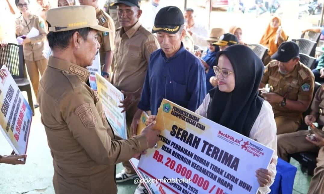Puluhan Rumah Tak Layak Huni di Kolaka Utara Dapat Bantuan Renovasi Rp 20 Juta Per Unit