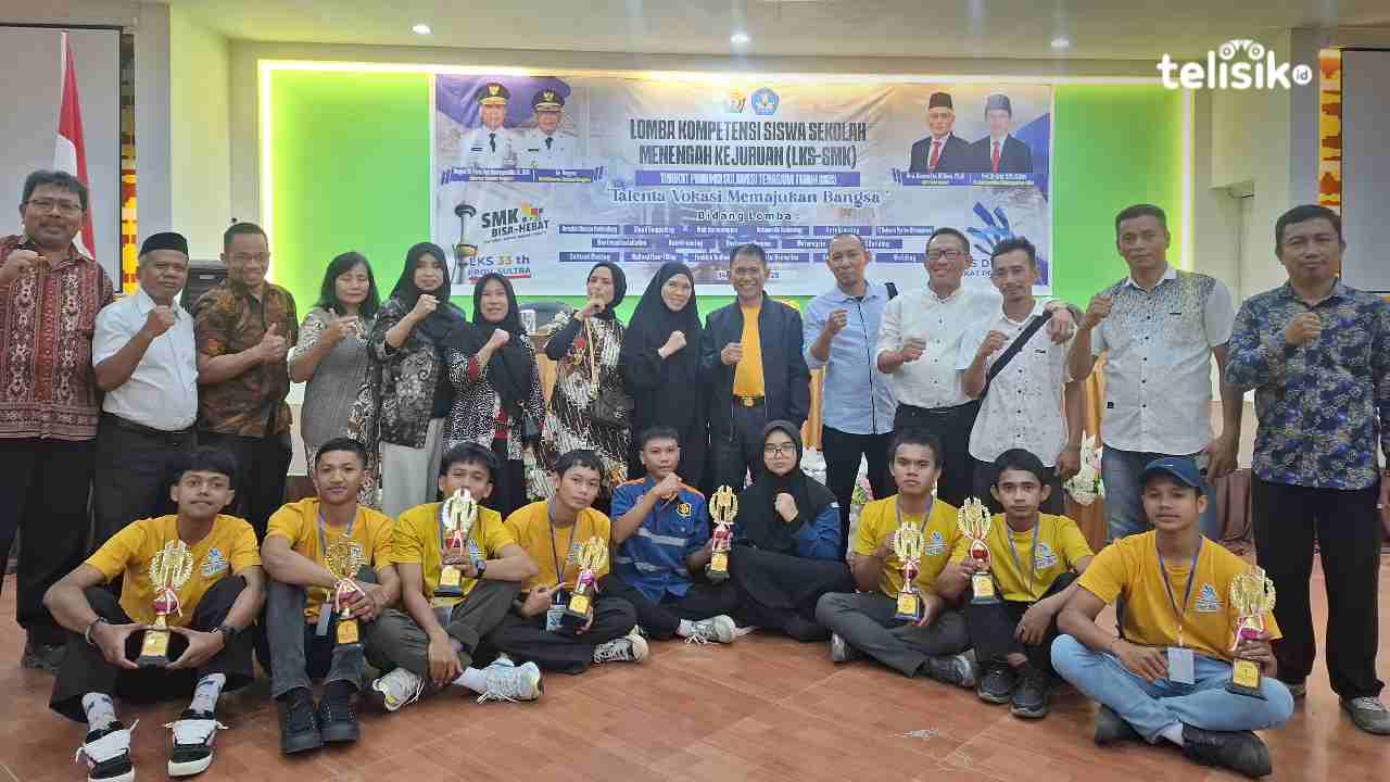 SMK Ngeri 2 Kendari Juara Umum LKS Sultra, Loloskan 11 Bidang Lomba Tingkat Nasional