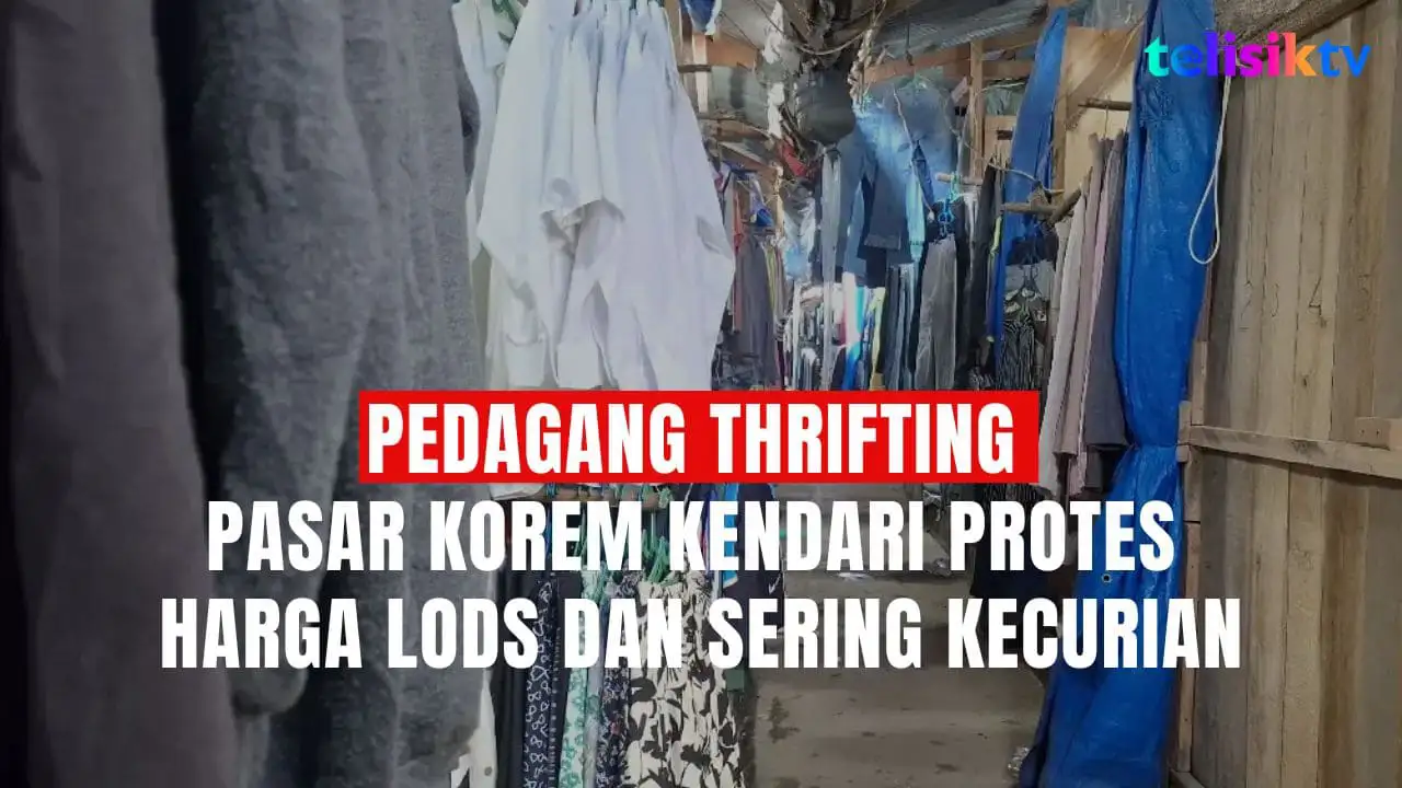 TELISIKTV: Emak-Emak Pedagang Thrifting Pasar Korem Kendari Protes Harga Lods dan Sering Kecurian