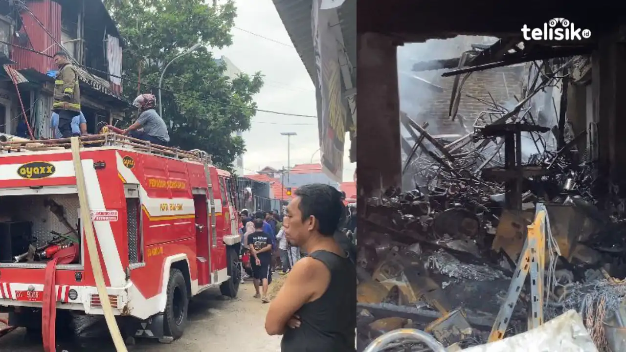 Toko Zahra Group Baubau Terbakar, Kerugian Ditaksir Capai Rp 800 Juta