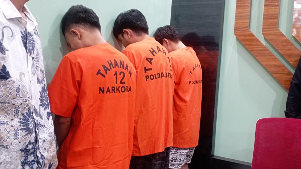 6,8 Kg Sabu Asal Malaysia Diamankan Ditresnarkoba Polda Sultra dari Tiga Tempat Berbeda