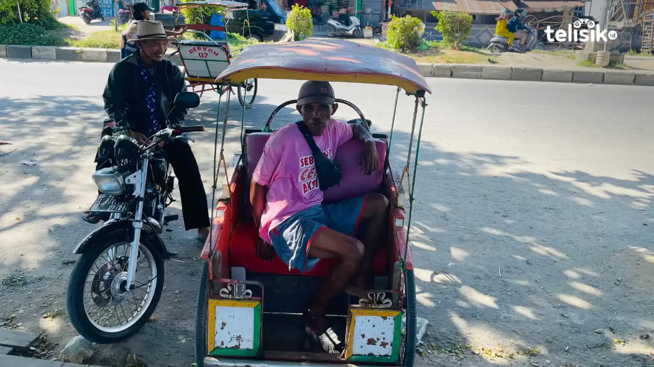 Bertahan di Tengah Keterbatasan, Taefa Tukang Becak Kendari Andalkan Penghasilan Harian untuk Nafkahi Keluarga