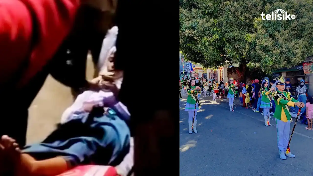 Puluhan Pelajar Pingsan, Potret Pahit Gerak Jalan HUT RI ke-80 di Baubau