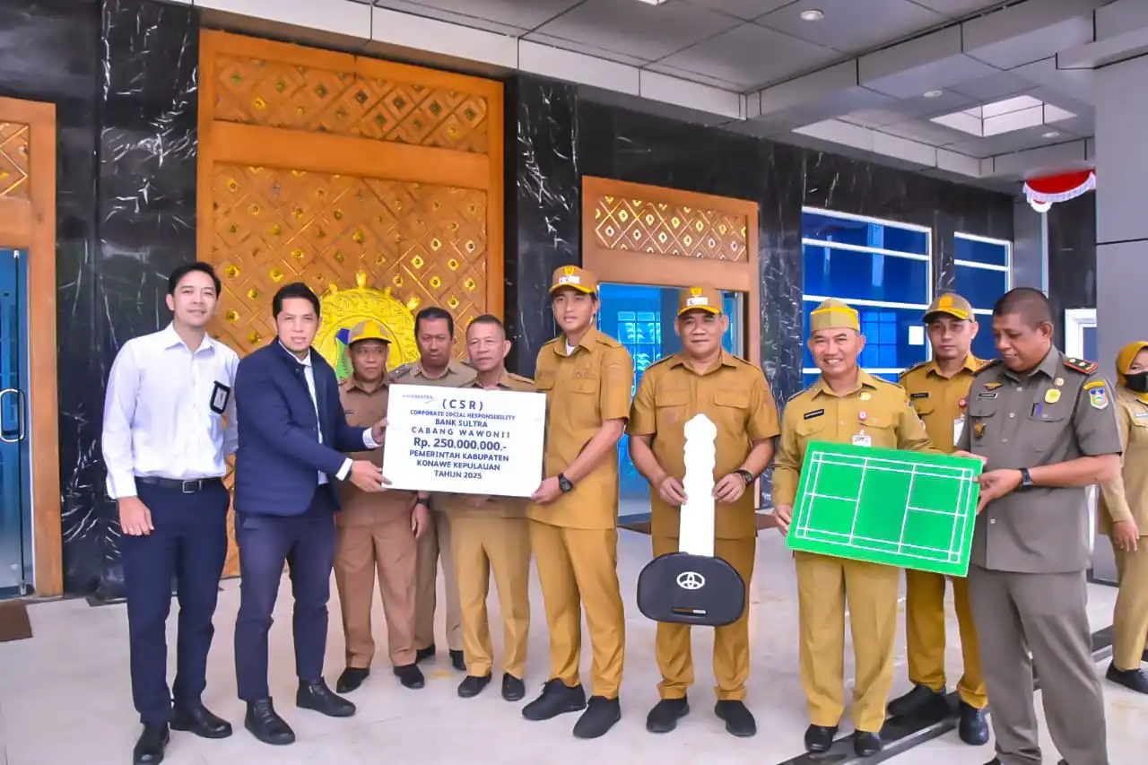Bank Sultra Serahkan CSR untuk Pemkab Konawe Kepulauan, Total Penyaluran Rp 1,38 Miliar Sepanjang 2025