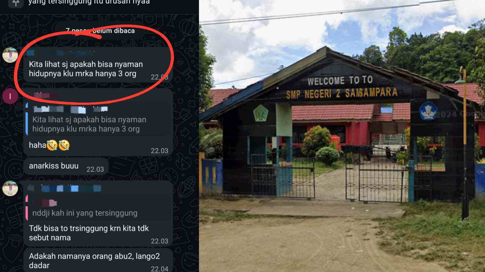 Guru SMPN 2 Sampara Konawe Diduga Bully dan Ancam Murid di Grup WhatsApp Kelas