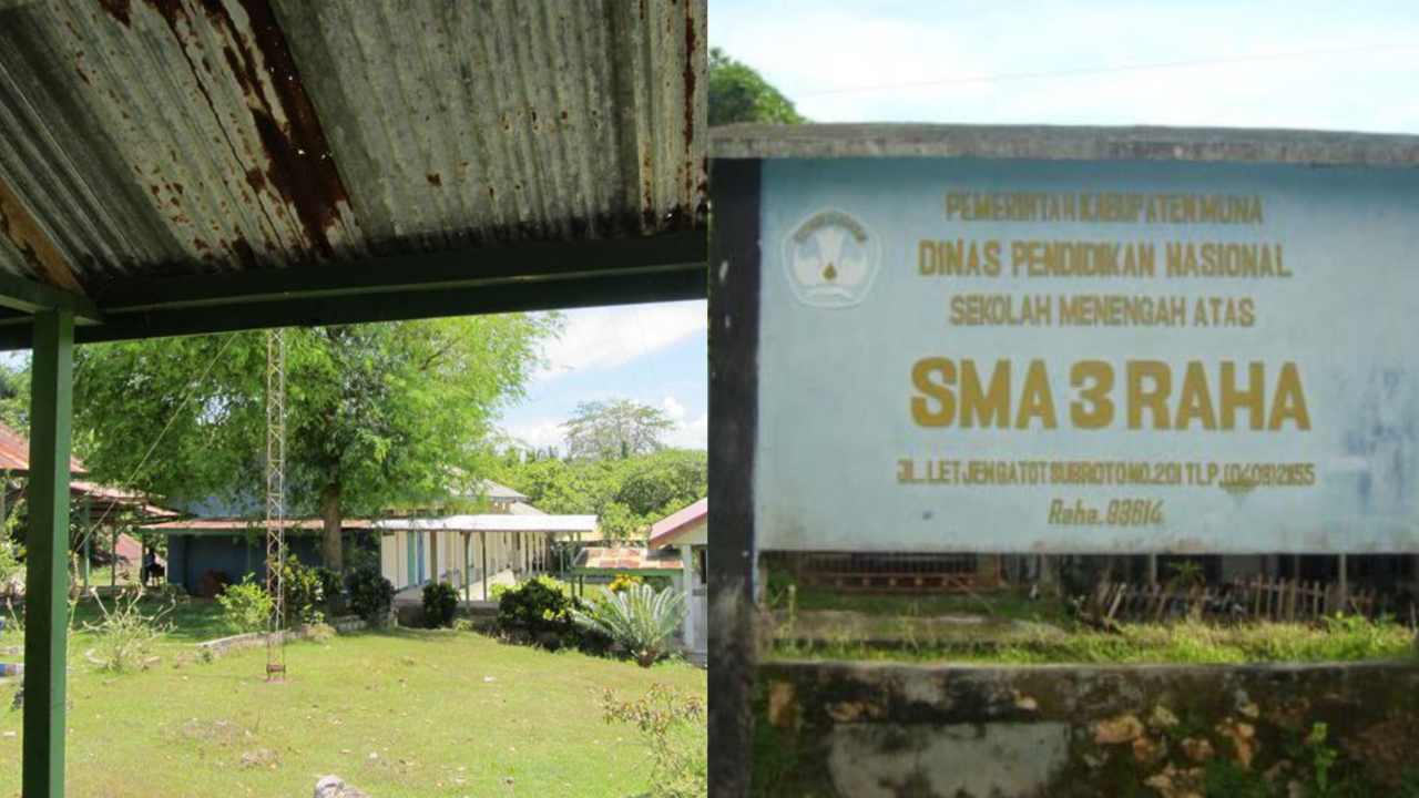 Bangunan Eks SMAN 3 Raha Disiapkan sebagai Markas Sementara Pasukan Yonif TP