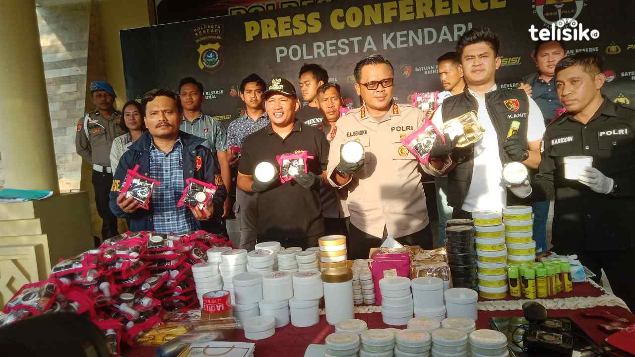 IRT di Kendari Edarkan Kosmetik Ilegal, Polisi: Negara Rugi Rp 3 Miliar dan Tersangka tak Ditahan
