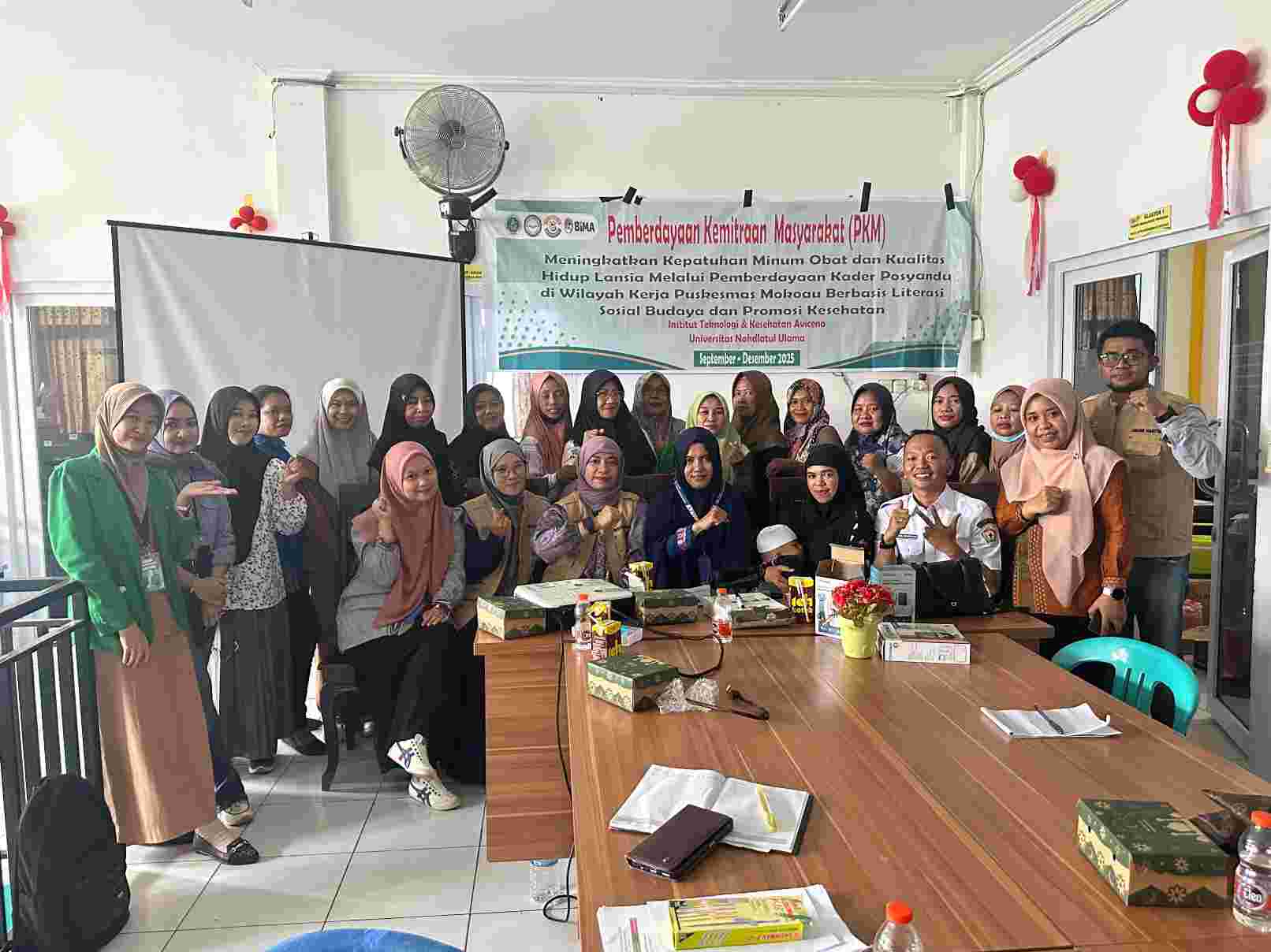 Kolaborasi ITK Avicenna dan Universitas Nahdatul Ulama Sulawesi Tenggara Perkuat Peran Kader Posyandu Lansia