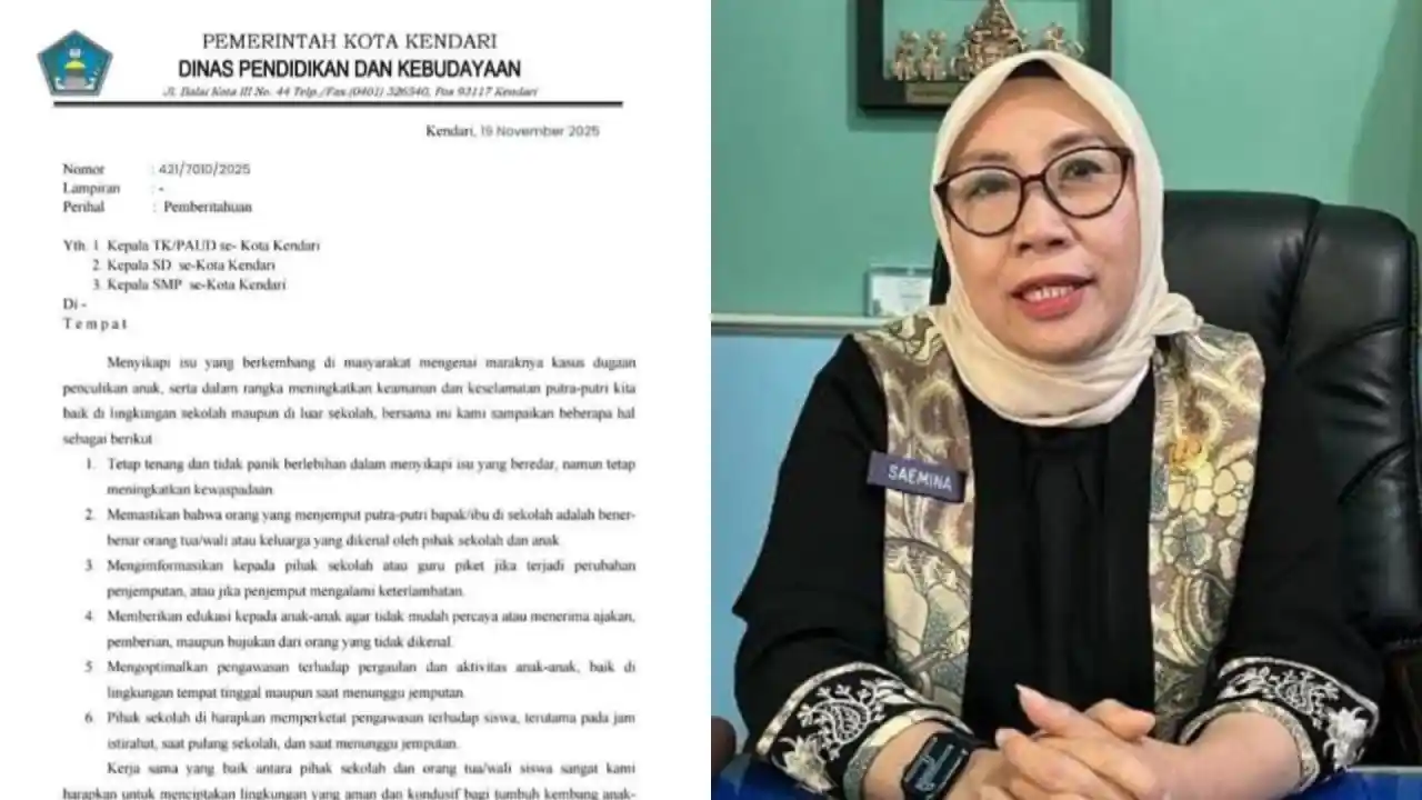 Disdikbud Kota Kendari Keluarkan Imbauan Soal Maraknya Isu Penculikan Anak