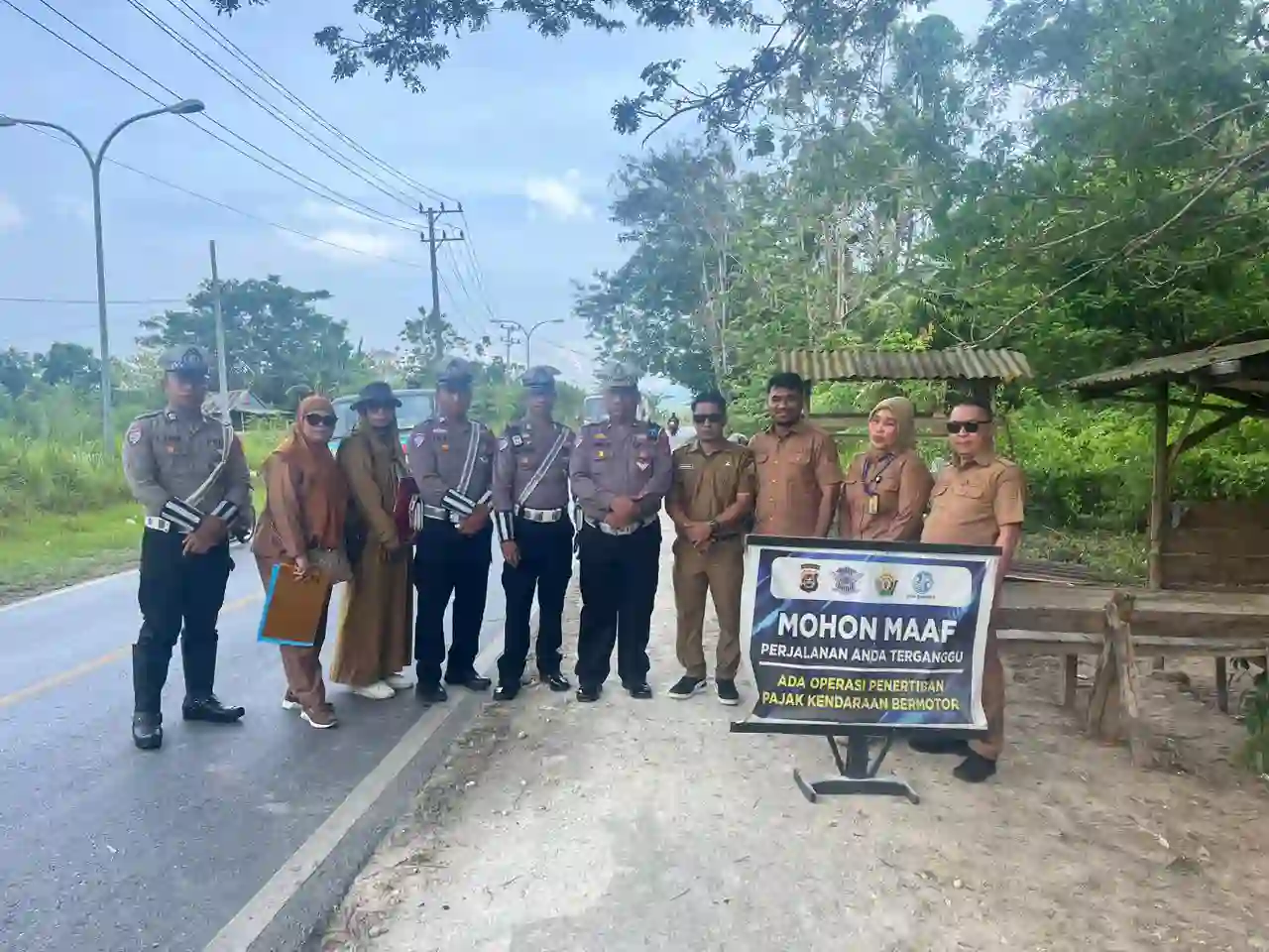 Diviralkan Sweeping Tanpa Plang, Sat Lantas Polres Muna Bilang Bukan Penindakan Tapi Dampingi Samsat
