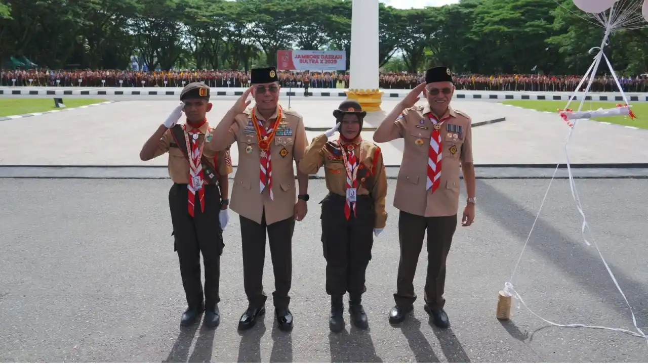Gubernur Andi Sumangerukka Tekankan Penguatan Karakter Pemuda Lewat Jamda Pramuka Sulawesi Tenggara