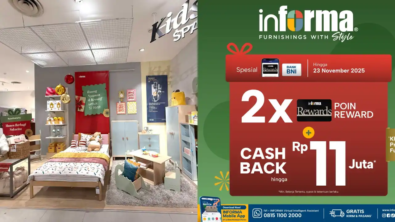Informa Kendari Hadirkan Promo Akhir Tahun: Double Rewards dan Cashback hingga Rp 11 Juta