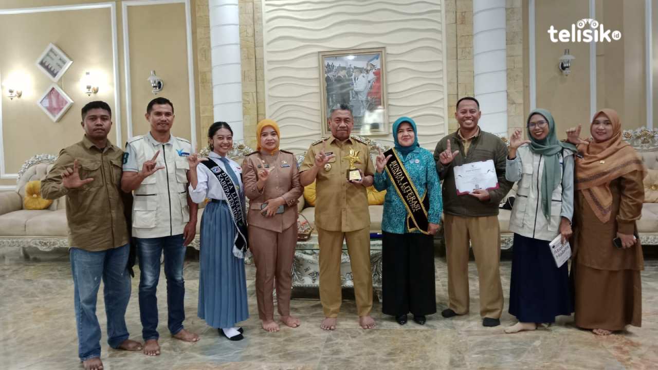 Teras Baca Pulau Towea Binaan Dinas Perpustakaan Muna Juara 1 Festival Literasi Nasional