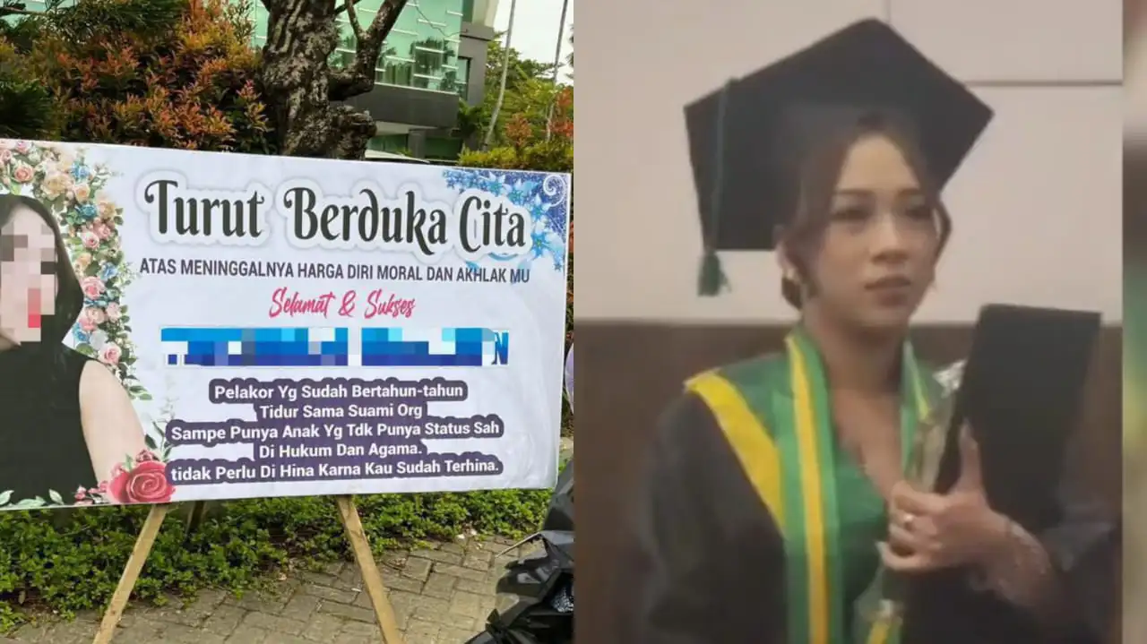 Viral, Istri Sah Labrak Wisudawati STIE 66 Kendari, Disebut 4 Tahun Jalin Hubungan Terlarang
