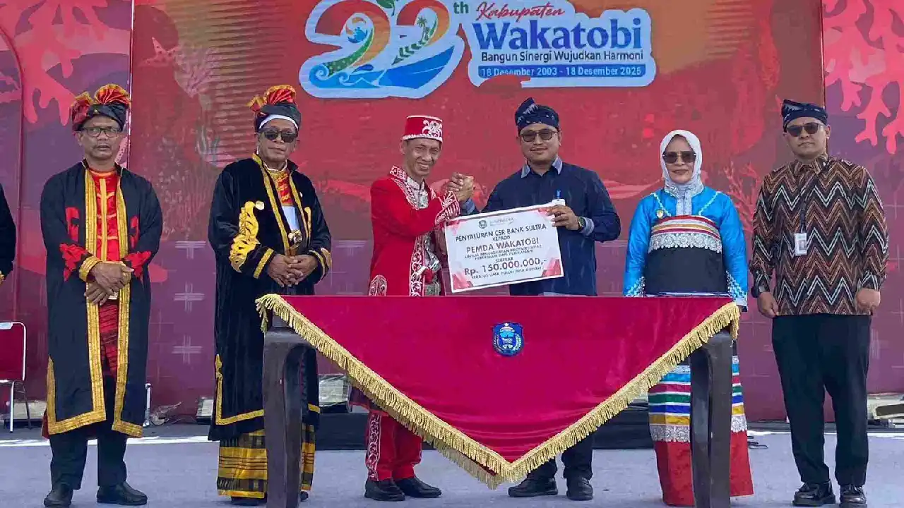 Bank Sultra Perkuat Pembangunan Bombana dan Wakatobi Lewat CSR