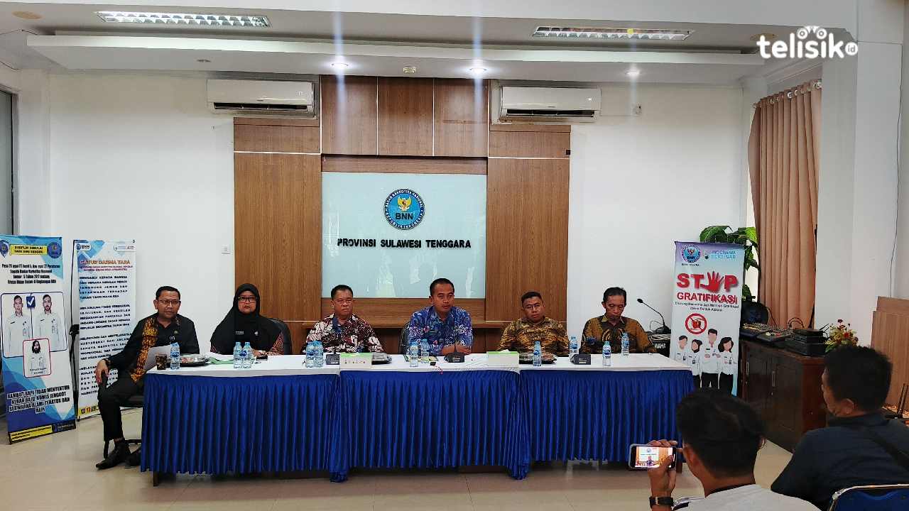 BNNP Sultra Ringkus 17 Orang dari 14 Kasus Narkotika dan Amankan Ganja hingga Opium