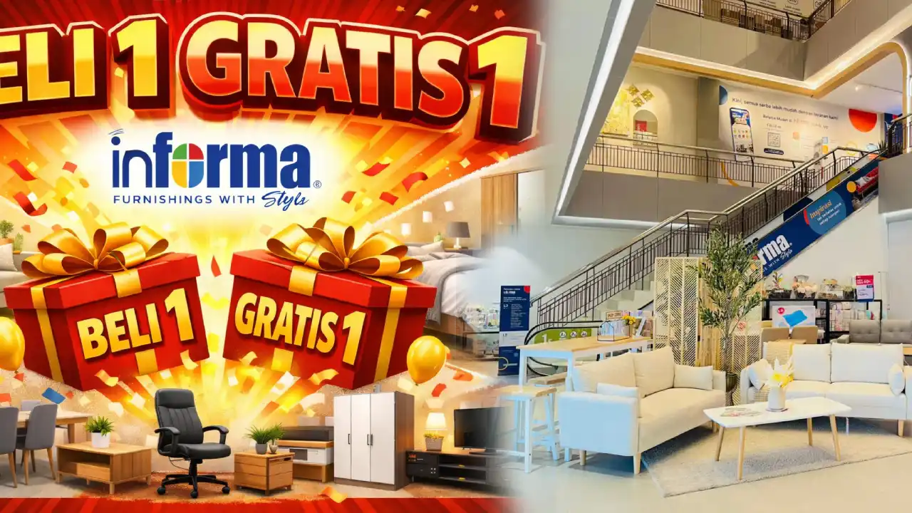 Cuma 5 Hari, Informa Kendari Beli 1 Gratis 1 Furniture dan Extra Diskon Hingga Rp 1,2 Juta