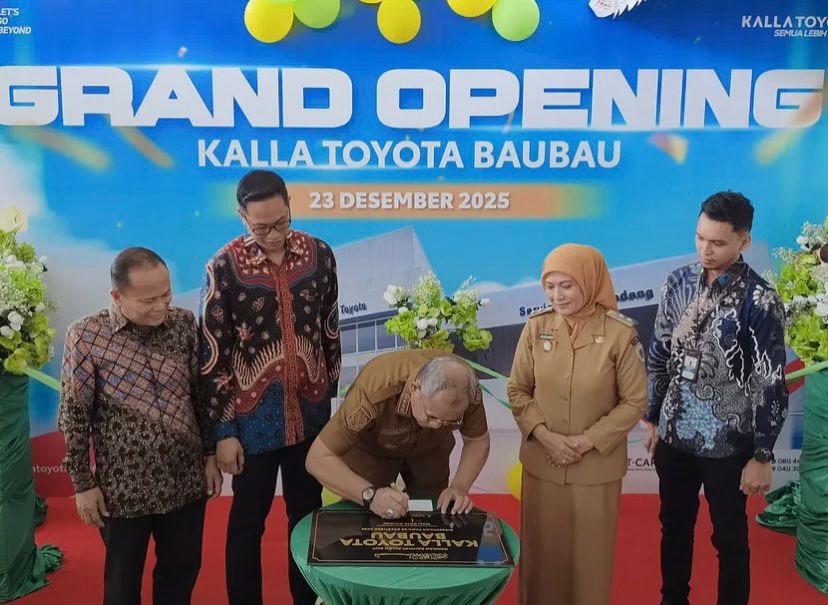 Kalla Toyota Resmikan Dealer Baru di Baubau, Serap 80 Persen Tenaga Kerja Lokal