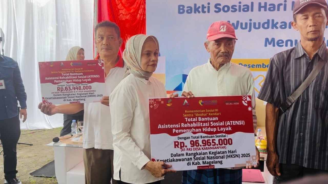 Kemensos Bakti Sosial di 10 Desa Magelang Libatkan Sentra Meohai Kendari