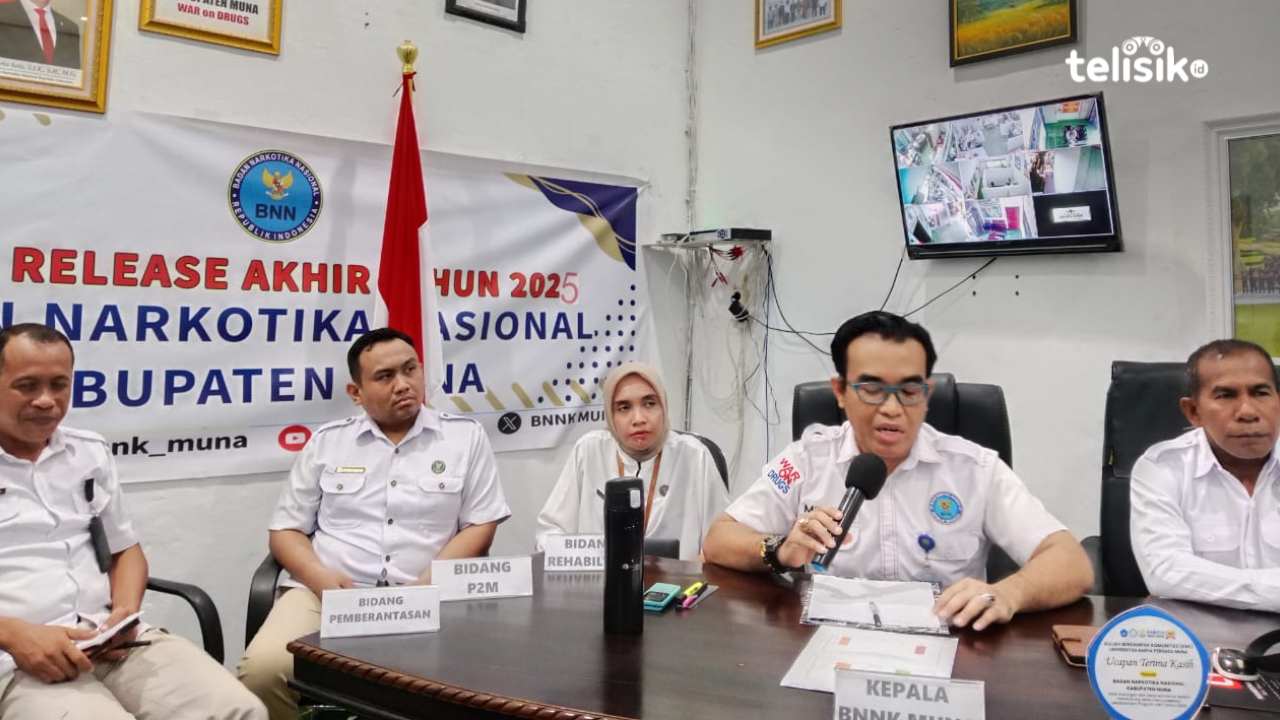 Tahun 2025, BNNK Muna Tangani 33 Penyalahguna Narkoba